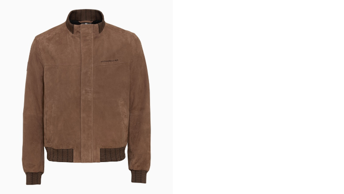 Porsche men's leather jacket from the 60s size 911. L, cognac